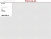 Tablet Screenshot of mothersdaygiftslibrary.com